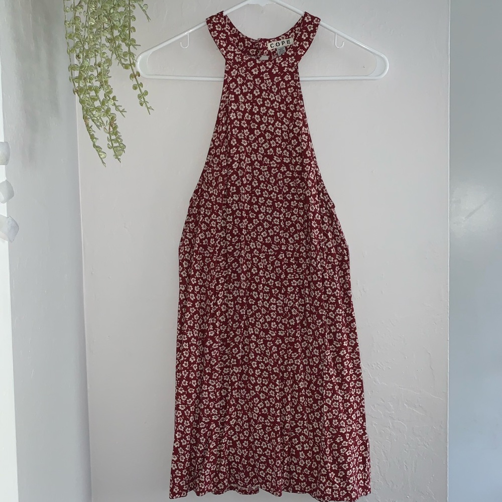 Urban Outfitters red flower dress